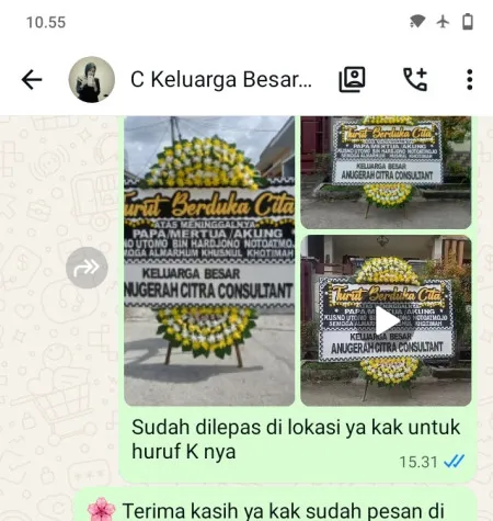 Pengiriman Papan Bunga Duka Welahan