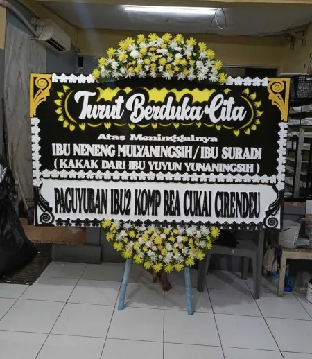 Papan Bunga Duka Welahan